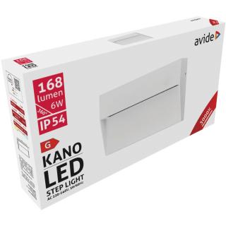 Avide Kano kültéri lépcső LED lámpa (3000K, meleg fehér, lépcsővilágítás, irányfény, 6W, IP54, 180 mm)