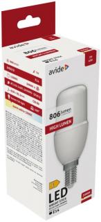 Avide LED Bright Stick izzó, T37, E14, 7W, WW, meleg fehér, 3000K, 806 lumen, IP20