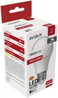 Avide LED Globe A60 11W E27 lámpa, Fényerőszabályzós, meleg fehér, WW, 3000K, 1055 lumen