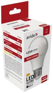 Avide LED Globe A60 11W E27 lámpa, meleg fehér, WW, 3000K, 1250 lumen