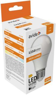 Avide LED Globe A60 11W E27 lámpa, természetes fehér, NW, 4000K, 1250 lumen