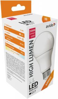 Avide LED Globe A70 16W E27 lámpa, természetes fehér, NW, 4000K, 2000 lumen