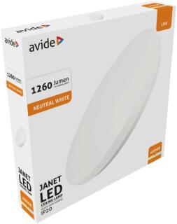 Avide LED Mennyezeti Lámpa Janet 18W 330x60mm NW 4000K (természetes fehér 1260 lumen IP20 beltéri)
