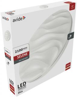 Avide LED Mennyezeti Lámpa Selene 24W 380 x 70 mm, hullámos, ragyogó, WW, 2100 lumen, 3000K, IP44