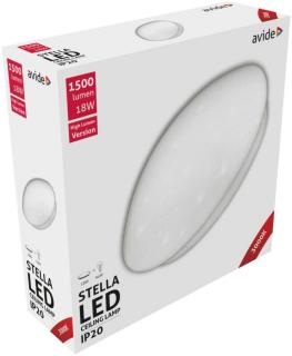 Avide LED Mennyezeti Lámpa Stella (Csillagos) 18W 330*100mm, WW, 3000K, 1500 lumen, IP20