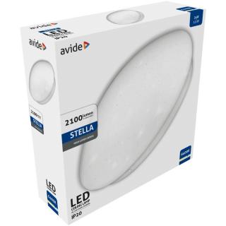 Avide LED Mennyezeti Lámpa Stella (Csillagos) 24W, 380*110mm, CW, 6400K, 2100 lumen, IP20