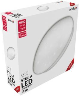 Avide LED Mennyezeti Lámpa Stella (Csillagos) 24W 380*110mm, WW, 3000K, 2000 lumen, IP20