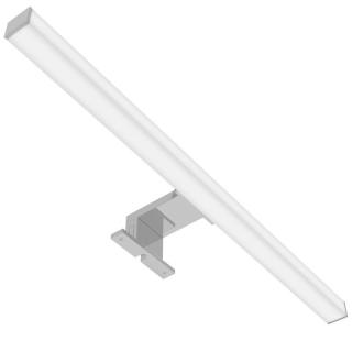 Avide LED Műanyag Tükörvilágító lámpa, szögletes, 4000K, természetes fehér, IP44, 7W, 500mm, 740 lumen, króm színű