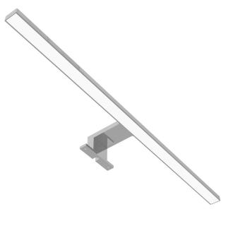 Avide LED Műanyag Tükörvilágító lámpa, szögletes, 4000K, természetes fehér, IP44, 8W, 600mm, 680 lumen, króm színű