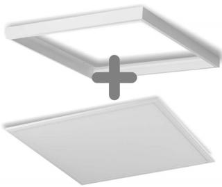 Avide LED Panel, 60x60cm, Kiemelő kerettel, 36W, CW, 6400K, 100lm/W, UGR