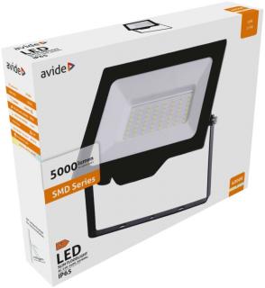 Avide LED Reflektor Slim SMD 50W NW 4000K, 5000 lumen, IP65, 100lm/W