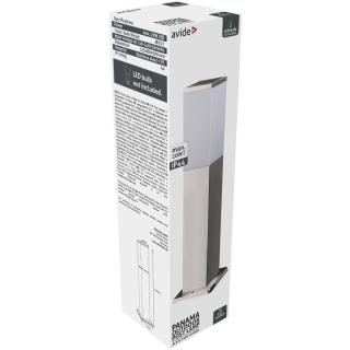 Avide Panama kültéri álló lámpa, 1xE27, IP44, Szatén Nikkel, 500mm (rozsdamentes acél)