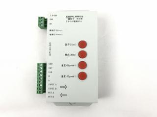 Digitális LED szalag vezérlő SD kártyával (DC5V, DC7.5-24V, fém házas)