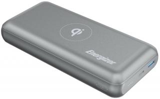 Energizer Power Bank, Vezeték nélküli, Szürke színű, QE20007PQ 20000mAh