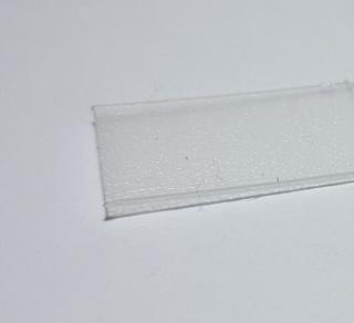 Fedél slim alu led profilhoz (matt átlátszó)