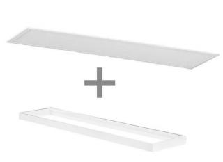 Kanlux 40W Bravo Led Panel fehér színű, 30x120cm, természetes fehér, 4000K, 4000 lumen + ADTR kiemelő keret
