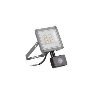 Kanlux ACETE 10W CCT SE GR reflektor mozgásérzékelővel (IP44, változtatható színhőmérsékletű, 860/1080/970 Lumen)