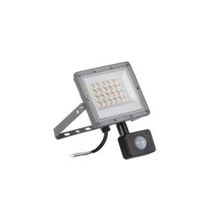 Kanlux ACETE 20W CCT SE GR reflektor mozgásérzékelővel (IP44, változtatható színhőmérsékletű, 1850/2160/1940 Lumen)