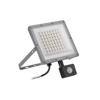 Kanlux ACETE 50W CCT SE GR reflektor mozgásérzékelővel (IP44, változtatható színhőmérsékletű, 4300/5400/4850 Lumen)