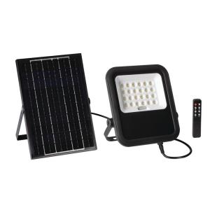 Kanlux FL SONE SLR M NW-GR max.10W, napelemes LED reflektor (4000K, természetes fehér, max.1200 lumen, IP65)
