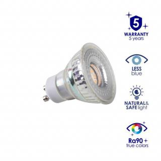 Kanlux IQ-LED Life 4,8W GU10 spot fényforrás, Less Blue, 2700K, meleg fehér, 450 Lumen, szembarát