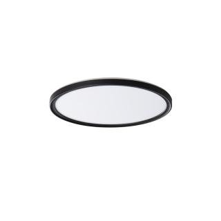 Kanlux Miledo AZPO 11,8W NW-O-B Mennyezeti LED Lámpa, kör, fekete színű, természetes fehér színhőmérséklet, 1260 lumen, IP54