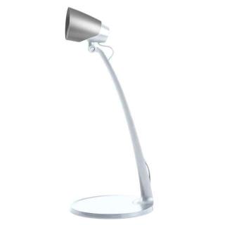 Kanlux Sari Led W/S asztali led lámpa, meleg fehér, 3000K, 270Lm, Fehér/Ezüst szín