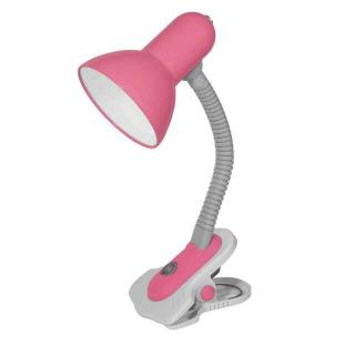 Kanlux Suzi HR-60-PK csíptethető asztali lámpa, kapcsolóval, E14 Foglalattal, Rózsaszín