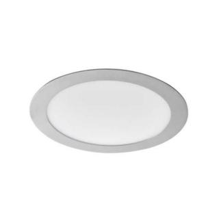 Rounda 18W Led Panel Kör, 4000K, Természetes Fehér, 1080 lumen, Ezüst Keret