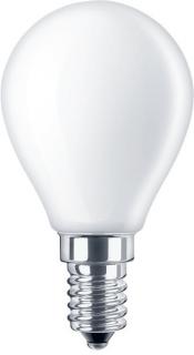Tungsram 4,5W Retro LED izzó (P45, Filament, E14, 470 lumen, természetes fehér, opál üveg)