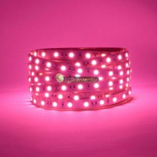 AURORA 60 SMD3528 DC24V 4,8 W/m beltéri LED szalag, pink, rózsaszín 3évG