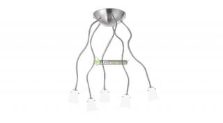 ELLA G9/230V Ledes lámpatest + búrák + 5 db G9 3W=25W melegfehér LED izzó
