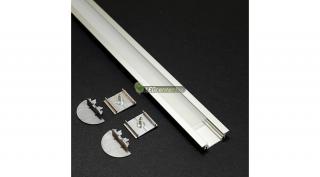 GROOVE LED aluprofil 1000 mm, fedővel, záróvégekkel, rögzítővel