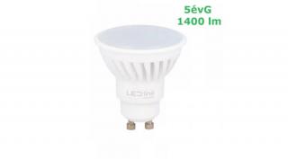 LED LINE 10W Premium 120° GU10/230V 1400 lumen 2700K kerámiaházas LED szpot izzó melegfehér 5évG LL-248580-II