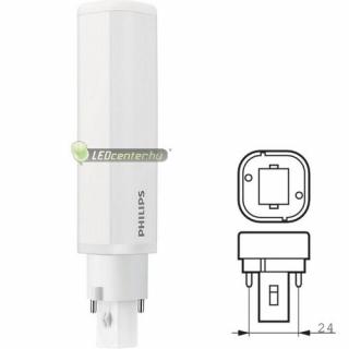 PHILIPS CorePro 6,5W PLC G24 650 lumen melegfehér LED égő 3évGar 8718696541272