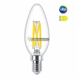 PHILIPS MASTER LED 3,4W=40W 470 lumen CL DimTone szabályozható gyertyaégő, melegfehér 3évG 8719514449411