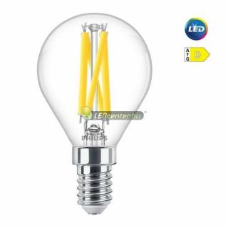 PHILIPS MASTER LED 3,4W=40W 470 lumen P45 CL DimTone szabályozható kisgömb, melegfehér 3évG 8719514449510