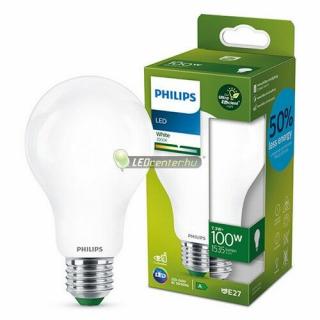 PHILIPS ultrahatékony 7.3W=100W 1535 lumen LED E27 FR körteégő, melegfehér 3évG 9290034802