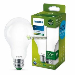 PHILIPS ultrahatékony 7.3W=100W 1535 lumen LED E27 FR körteégő, természetes fehér 3évG 9290034803