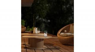 Rábalux FUNES kültéri asztali LED lámpa zöld 3Watt,IP44, akkumulátoros 77144