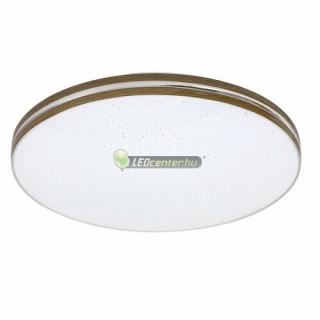 Rábalux OSCAR 71177 LED 18W fehér/dió kerek mennyezeti lámpa, csillagos effekt, melegfehér 5évG