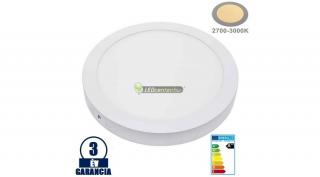 SNOW LED 24W=200W kerek fehér mennyezeti lámpa, melegfehér 3évGar2250
