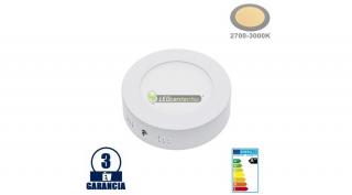 SNOW LED 6W=48W kerek fehér mennyezeti lámpa, melegfehér 3évGar
