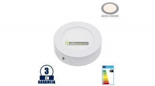 SNOW LED 6W=48W kerek fehér mennyezeti lámpa, természetes fehér 3évGar