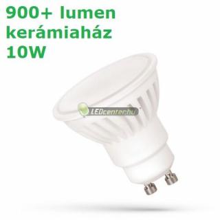 SpectrumLED 10W Premium 100° GU10/230V 920 lumen kerámiaházas LED szpot izzó természetes fehér 2évG WOJ14309