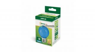 SpectrumLED 1W E27/230V LED kisgömb izzó, kék WOJ11797