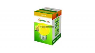 SpectrumLED 1W E27/230V LED kisgömb izzó, sárga WOJ11798
