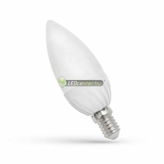 SpectrumLED 5W E14 470 lumen dimmerelhető LED gyertya izzó, melegfehér 2évGar WOJ14381_5W