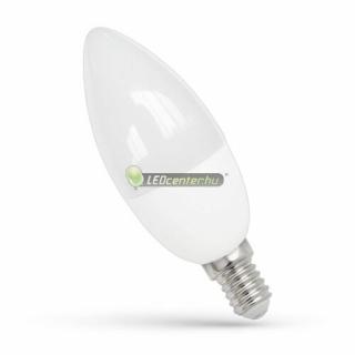 SpectrumLED 8W=50W E14 620 lumen LED gyertya izzó, melegfehér 2évGar WOJ14220