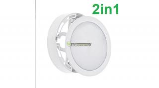 SpectrumLED ALGINE 12W 2in1 kerek fehér LED mennyezeti lámpa melegfehér 2évG SLI037028WW_PW